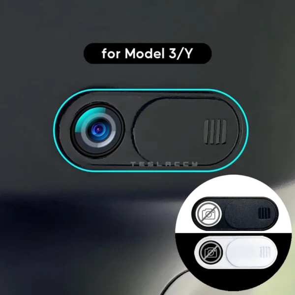 Car Camera Cover For Tesla Model 3 Y Juniper Launch 2025 Webcam Slide Blocker Privacy Protector compatible tablet PC Laptop iPad - Image 6