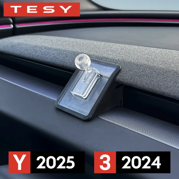 Car Cell Phone Holder Gravity Support Mount Bracket Vent Clip For Tesla Model Y Juniper Launch 2026 2025 Model 3 Highland 2024 - Image 1