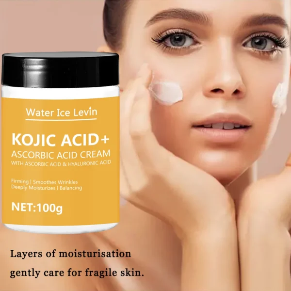 Kojic acid Lifting Firming Cream Collagen Smooth wrinkles Face Cream For Moisturizer Whitening Nourishing Brighten Skin Products - Image 5