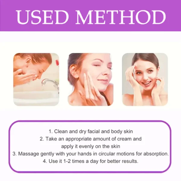 Instant Face Lift & Firm Skin Cream Sustainable Face Lifting Reduces Fine Lines Gentle Moisturizing Care Cream - Image 3