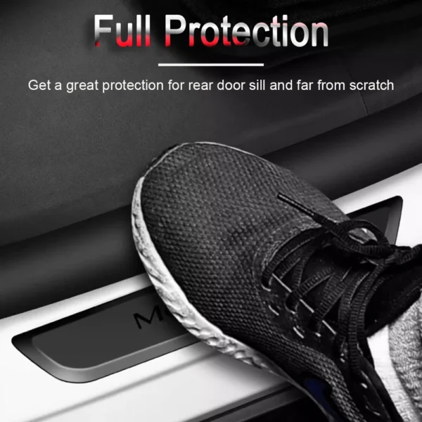 Rear Pedal Guard Protector for Tesla Model Y Juniper Rear Door Sill Anti-Scratch Welcome Pedal Seat Strip Protective Accessories - Image 4