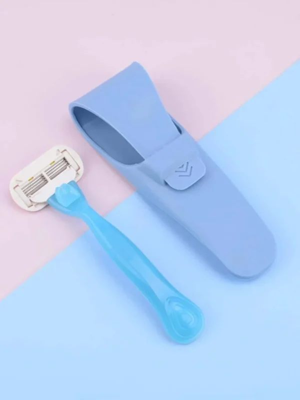 1PC-Silicone Razor Portable Holder Box Manual Shaver Protector Cover Portable Waterproof Shaving Accessories Razor Storage Box C - Image 5