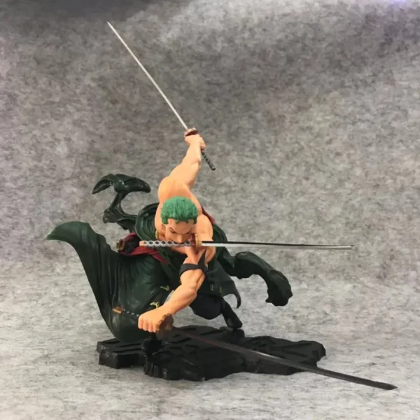 One Piece 18cm Anime Figure Roronoa Zoro Three-Blade Sa-maximum Manga Anime Statue Action Figure Collection Model Kid Toys - Image 2