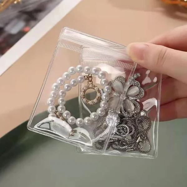 50/100/200pcs-Clear Earring Bags Waterproof Bags Thickened Reusable Storage Pouch for Jewelry Rings Necklace Bracelet - Image 3
