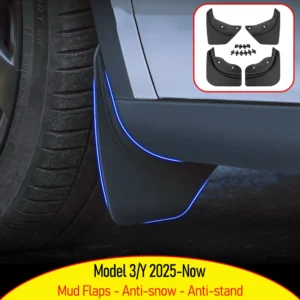 TESMAYX For Tesla Model Y Juniper Model 3 2025 2026 Mud Flaps Splash Guards Vehicle Protection Mudflaps Protector Accessories