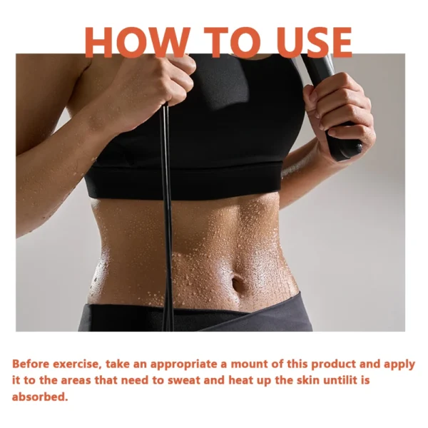 New Heat massage cream, body massage cream, fitness massage cream, improve muscle training and fitness effect 50g - Image 4