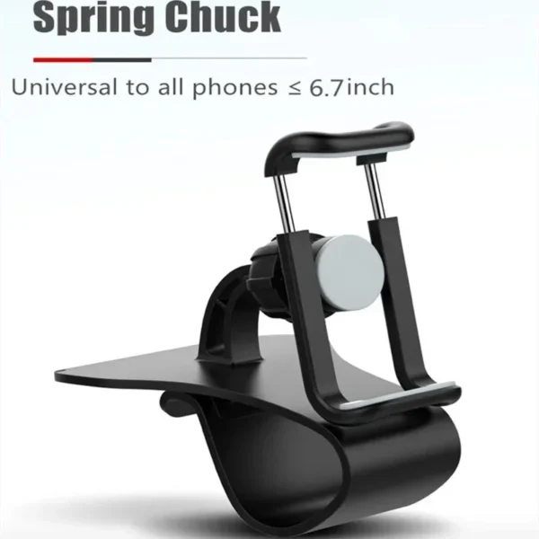 Universal Car Phone Holder - 360° Rotatable Auto Grip Dashboard Stand for Mobile Phones - Image 6