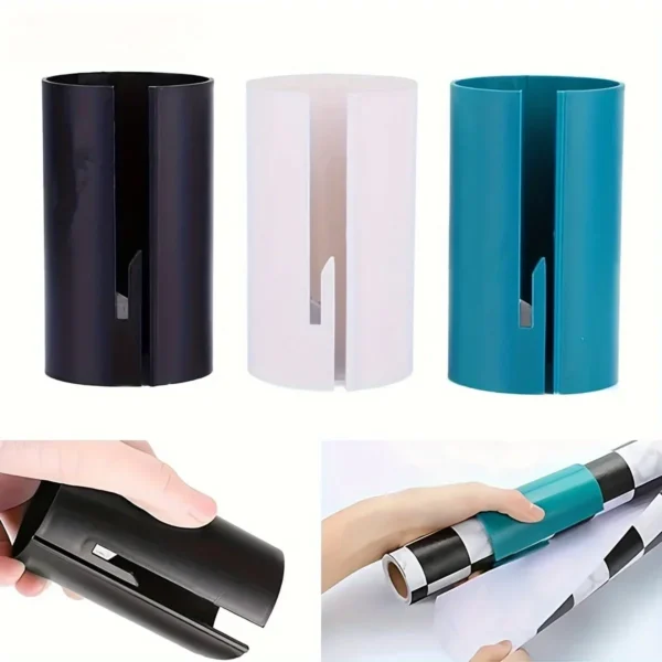 1pc-Portable Mini Wrapping Paper Cutter Christmas Packaging Paper Cutting Knife CuttingWrapping Paper Cutter Tool Tube Gift Wrap - Image 4