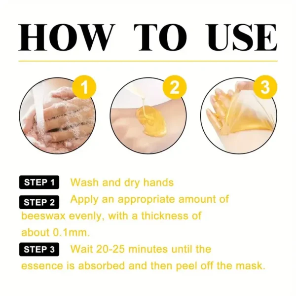 Honey Moisturizing Exfoliating Hand Wax Mask Moisturizing exfoliating nourishing skin 60g - Image 6