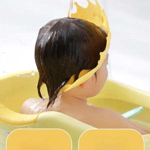 Shampoo God Eye and Ear Protection Silicone Shampoo Hat Baby and Child Waterproof Shower Shampoo Hat - Image 4