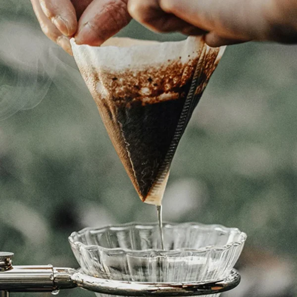 40/120 PCS V-shaped Coffee Filter Paper Coffee Cup Filter Paper 1-4 Pieces of Hand Brewed Coffee Pot Filter Paper Coffee Pot - Image 2