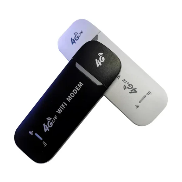 kf-S3aca8772a37c498297c8ff425758f990o 4G LTE USB WiFi Router Mobile Hotspot - Plug & Play Internet Access for up to 10 Users with Easy Micro SIM Insertion - Image 1