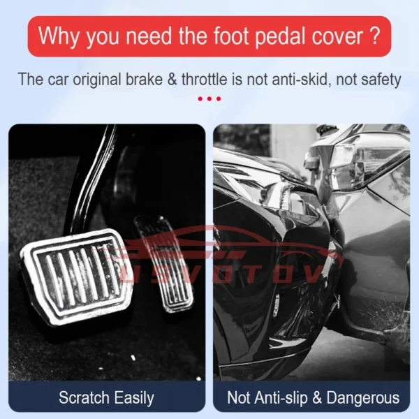 Tesmayx Foot Pedal Pads Cover For Tesla Model 3 Y Juniper Upgrade 2025 2026 Non-slip Accelerator Brake Rest Vehicle Accessories - Image 2