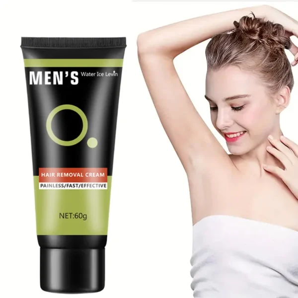 Hair Removal Cream - Mild and Effective, Suitable for Chest, Arms, Beard and Armpits, No Beverage Required, 60g - Image 3