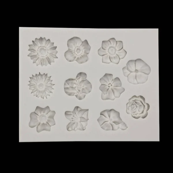 Sunflower Rose Flowers Shape Silicone Mold Cake DIY Decoration Chocolate 3D Mould Tools - Image 5
