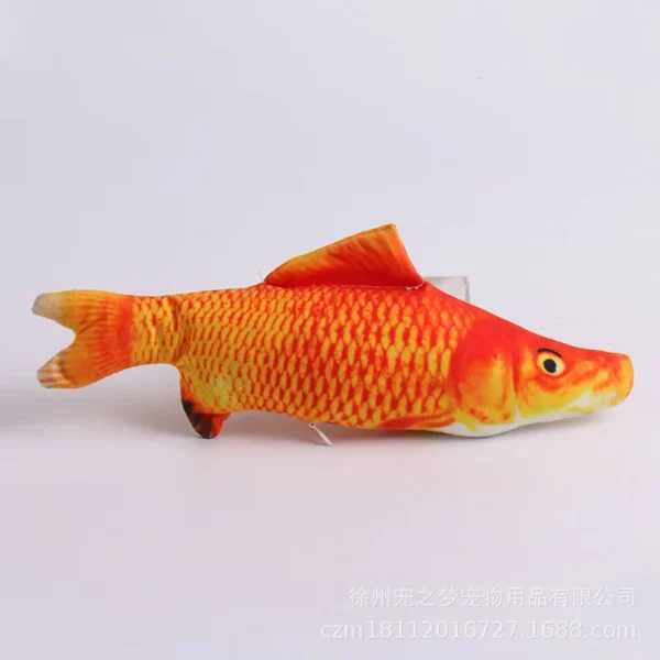 New simulation Fish Cat Toys Soft Plush Catnip Toy Interactive Cat Toys Gifts Funny 3D Fish Shape Doll Pet Supplies - Image 3