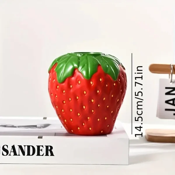 Creative Strawberry Shaped Vase for Flower Arrangement Living Room Home Decoration Decoration Flower Pot - Image 4