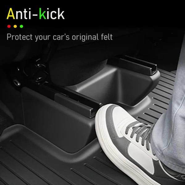 Underseat Original Flocking Anti-kick Protector Pad For Tesla Model Y Juniper 2025 2026 Under Seat Corner Guard Trim Accessories - Image 4