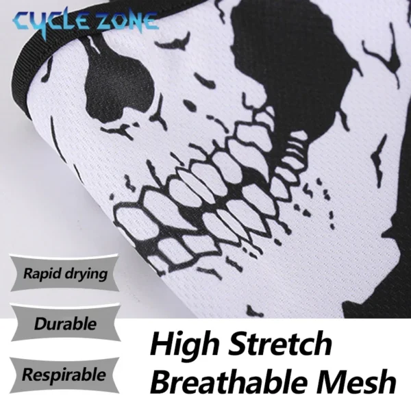 Motorcycle Balaclava Face Mask Bike Full Face Skull Mask Men Hat Ski Cap Anti-UV Windproof Head Neck Warmer Bicycle Helmet Liner - Image 3