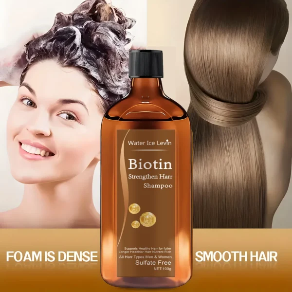 Biotin hair Growth shampoo anti-hair loss treatment for men and women rapid thickening and re-oil beauty health - Image 7