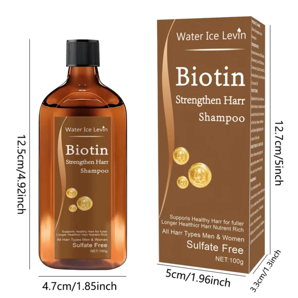 Biotin hair Growth shampoo anti-hair loss treatment for men and women rapid thickening and re-oil beauty health - Image 4