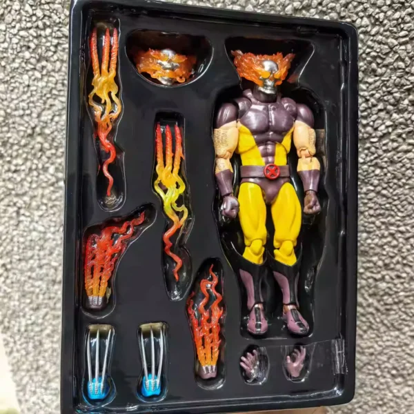 Ct Toys Wolverine Hellverine Figures Hot Mafex 096 X-Men Hell's Fire Action Figurine PVC Statue Collection Model Decor Gift Toy - Image 5