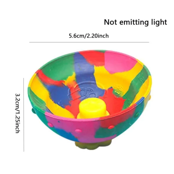 1PC-Novelty Camouflage Bounce Rubber Popping Bowls Children Toys Elastic Hip Hop Jumps Fidget Toys Outdoor Fun Sports Gifts For - Image 4