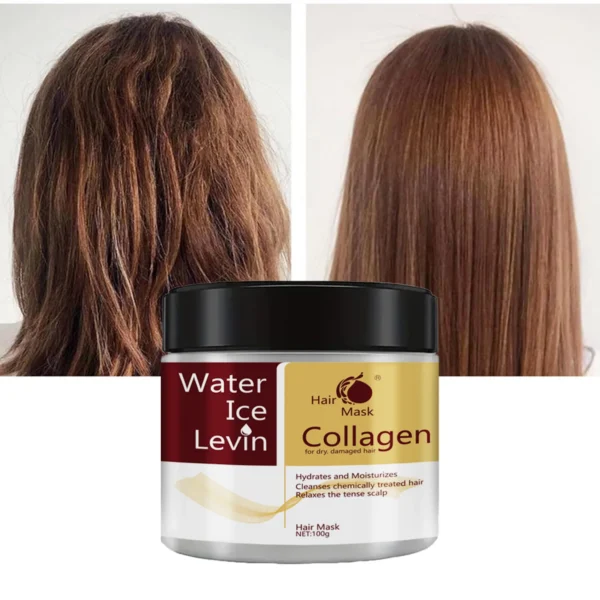 Collagen Keratin Hair Mask Dual Oil Control Moisturizer Conditioner Soft Smooth Frizz Damaged Repair Revitalize Hair Care - Image 1