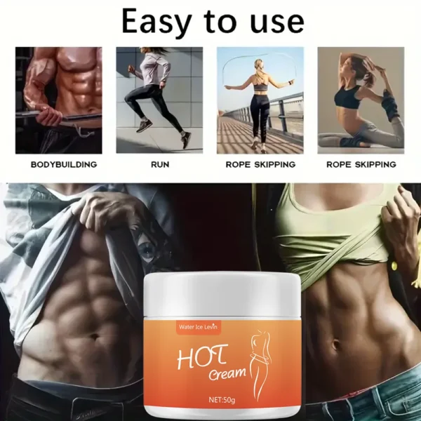 New Heat massage cream, body massage cream, fitness massage cream, improve muscle training and fitness effect 50g - Image 6