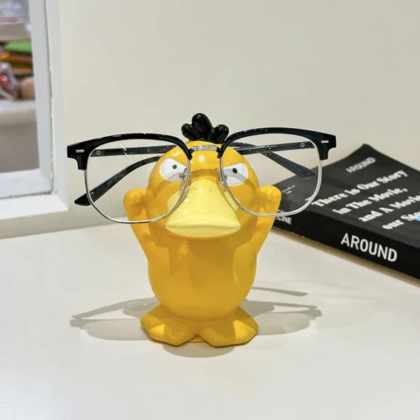 Miniso Anime Peripheral Cute Pokémon Psyduck Ornaments Glasses Frame Supplies Eye Display Stand Decorative Craft Stand Gifts - Image 6