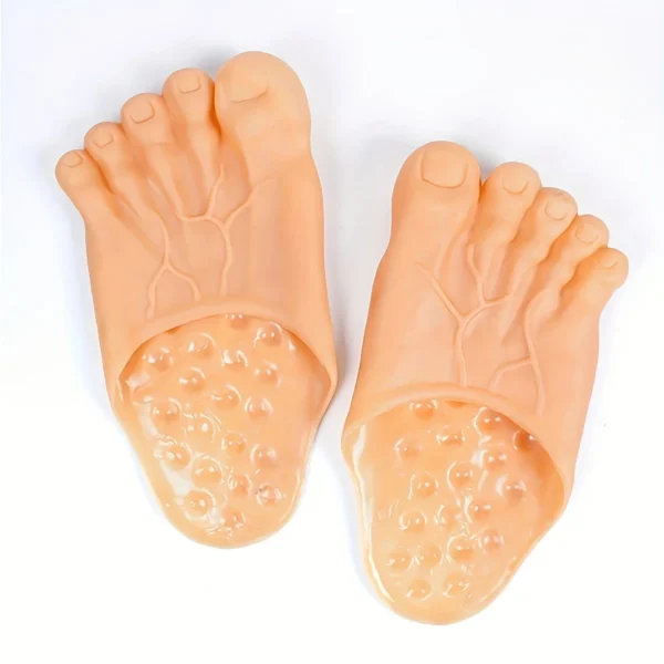 1pair Funny and Parody Slippers Prank Simulation Barefoot Shoes Big Foot Shoes Performance Shoes - Image 6