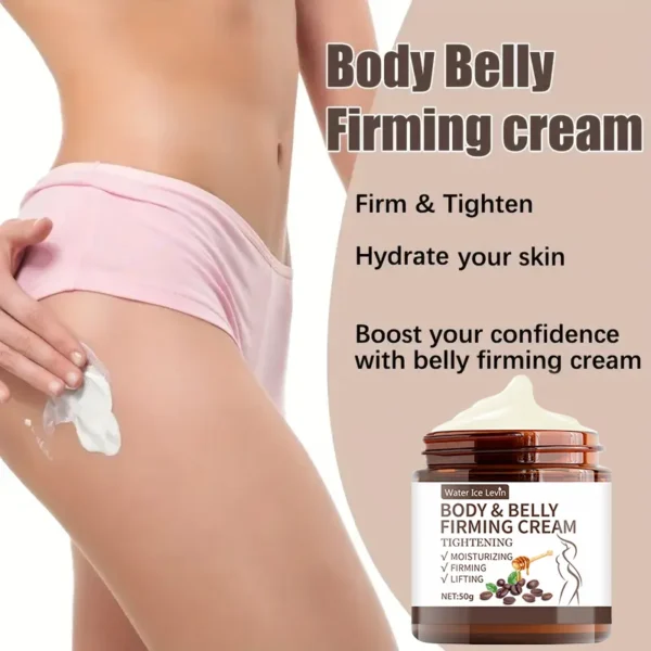 Abdominal Control Firming Cream - 60g, Plant Extract Deep Moisturizing and Moisturizing, Alcohol-Free, Suitable for All Skin Types, No Spices, Enhances Skin Elasticity - Image 2