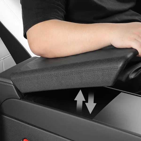 Central Armrest Cover for Tesla Model Y Juniper Launch 2025 Model 3 Highland 2024 TPE Soft Case Center Console Lid Accessories - Image 2