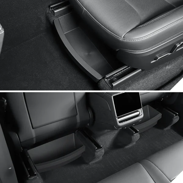For Tesla New Model Y 2025 Launch Juniper Front Seats Under Seat drawer TPE Storage Box - Image 4