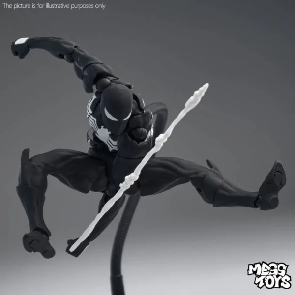 Black Neighbor Symbiosis Spider-Man Anime Figure Black Venom Battle Clothes Joint Activate Ko Model Desk Ornament Decor Toy Gift - Image 3