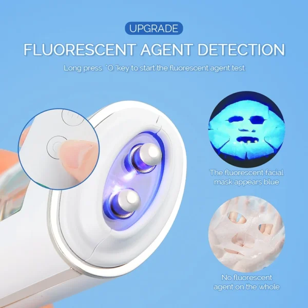 Skin Tester Face Skin Moisture&Oil Content Skin Analyzer Skin Water Cheek Elastic Skin Age Test Meter Fluorescent Agent Detector - Image 5