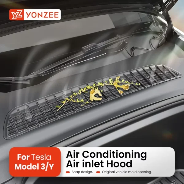 YZ Air Intake Cabin Debris Filter For Tesla Model 3 Highland Model Y Juniper 2021-2025 Insect-proof Net Air Inlet Protective - Image 1