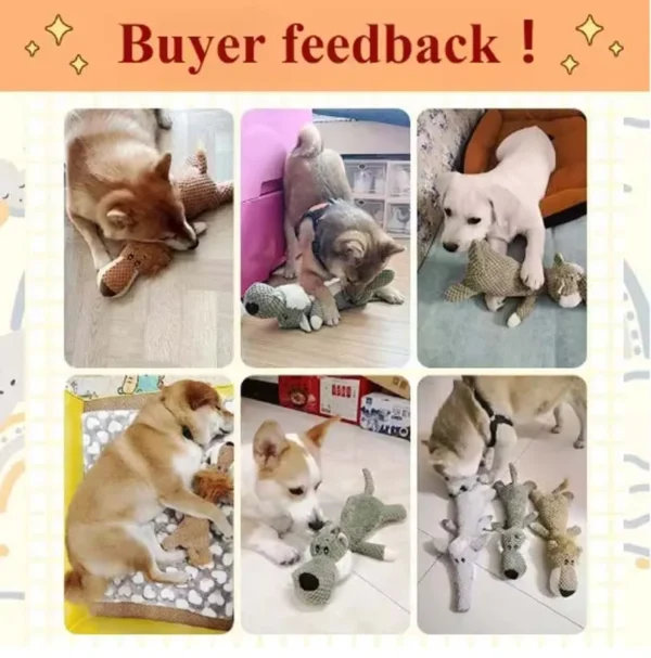 2025 Pet Dog Toys for Large Dogs Cute Plush Squeak Fleece Durable Chewing Cute Soft Pet Molar Toys Dogs Accessories - Image 2