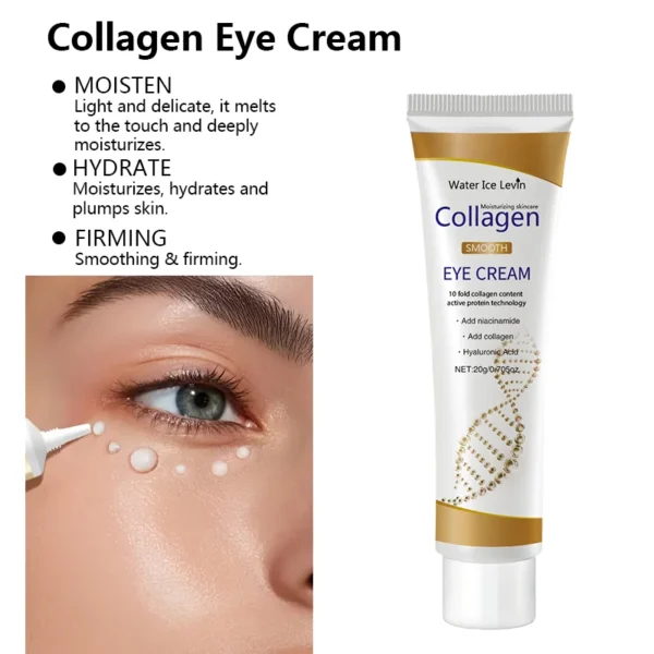 Collagen Eye Cream skincare Anti Dark Circles Eye Bags Firming Moisturizing skincare Eyes Cream Skin Care for Eyes - Image 4
