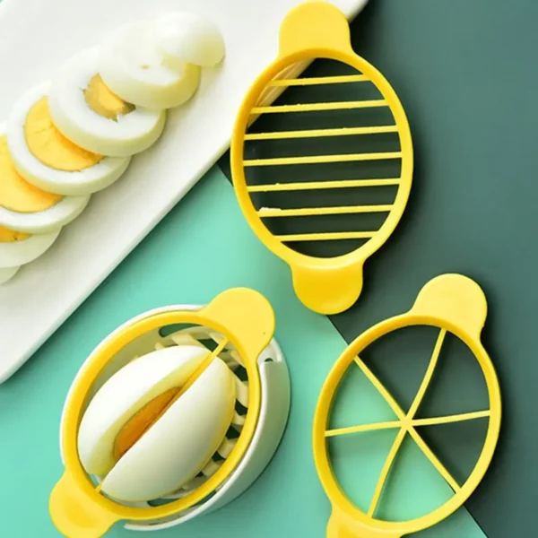 1pc-Stainless Steel Egg Slicer Egg Split Device Handheld Mushroom Kiwi Divider Tomato Cutter Multifunction Slicing Mould - Image 3