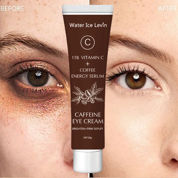 Caffeine Eye Cream with 15% Vitamin C to Lighten dark circles and Tighten Skin Instant Eye Repair Essence Women's Eye Care - Image 3