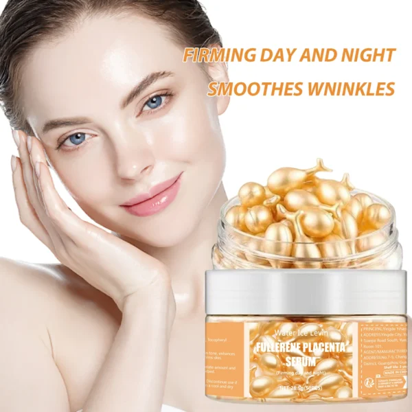 50Pcs Collagen Face Care Capsules Serum Spot Acne Wrinkle Remover Firming Whitening Hyaluronic Acid Essence Skin Care New style - Image 4
