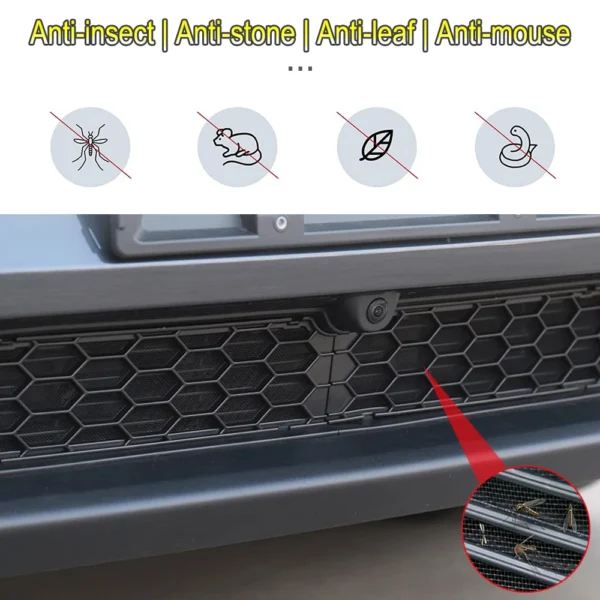 For Tesla Model Y Juniper 2025 2026 Front Bumper Grill Mesh Air Inlet Vent Cover Grille Guards Protector Anti-insect Accessories - Image 5