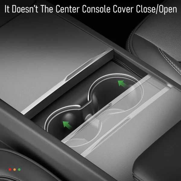 For Tesla Model Y Juniper Model 3 2025 Center Console Water Cup Holder TPE Coaster Mat Pad Model Y Juniper Organizer Accessories - Image 5