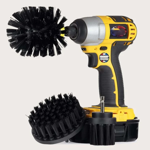 3Pcs/Set Electric Scrubber Brush Drill Brush Kit Plastic Round Cleaning Brush For Carpet Glass Car Tires Nylon Brushes - Image 6