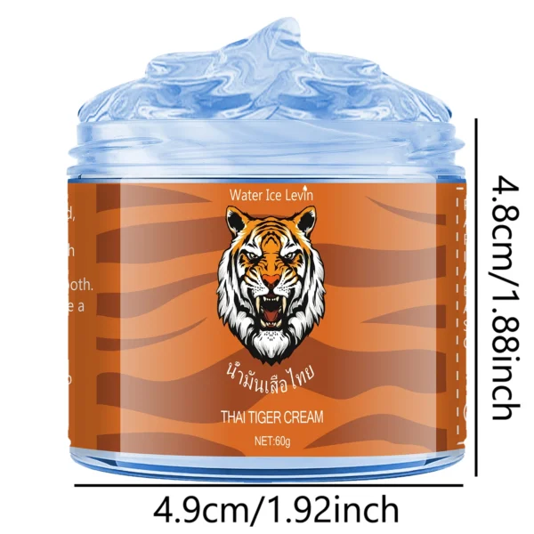 Thai Tiger Oil Cream - Hypoallergenic Deep Moisturizing, Rich in Tobaccoamol and Hyaluronic Acid, 60g, Natural Ingredients, Soothing and Moisturizing, Suitable for All Light Skin - Image 3