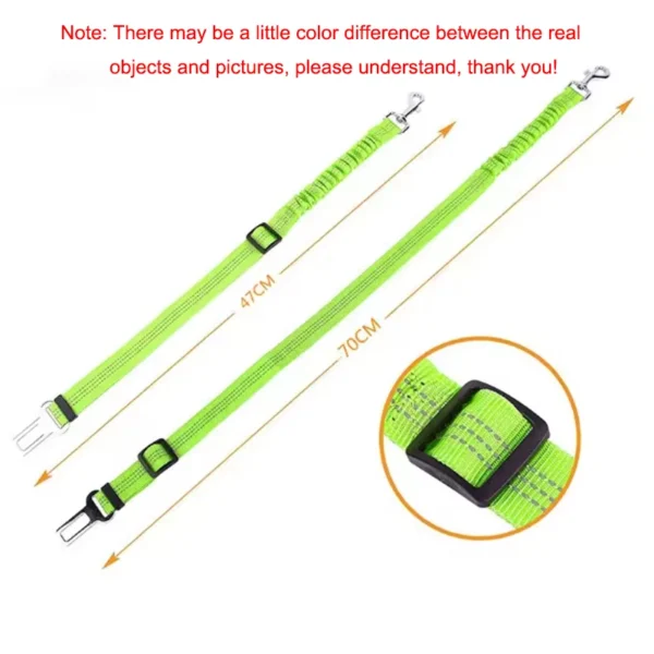 Dog safety leash pet car seat belt dog traction seat belt buffer elastic safety rope traction leash dog traction leash - Image 4