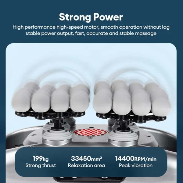 48-Heads Body Massage Gun High-Frequency Vibration Fascia Gun Back Waist Thigh Massager Neck Shoulder Massager Muscle masajeador - Image 4