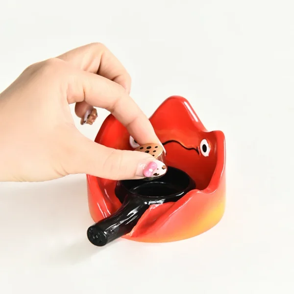 Anime Peripheral Howl's Mobile Castle Cartoon Cute Calcifer Inserting Incense Intocandlestick Holder Desktop Decoration - Image 5