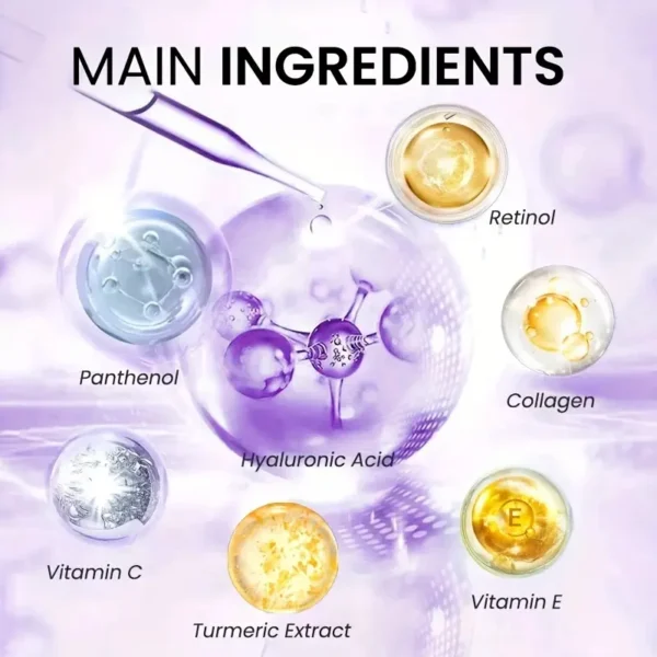 2 Minutes Facial Lifting Day and Night Cream Contains Retinol, Hyaluronic Acid and Collagen - Moisturizing Lotion Suitable for All Light Skin Tone, No Fragrance, Absorption of 2 Minutes - Image 5